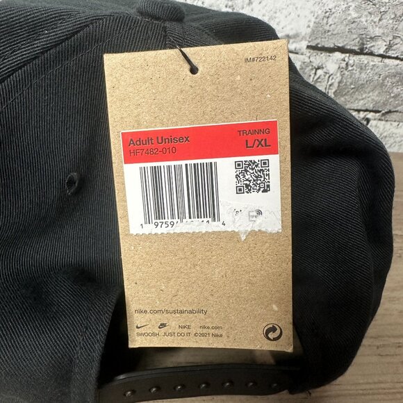 NWT Nike Men's Retro Pro Performance Snapback Hat Size L/XL (Black) HF7482-010 - Picture 12 of 14